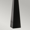 Nowoczesna lampa stołowa czarna salonowa z szarym abażurem ASCENT ASCENT-TL-BLK Elstead Lighting polerowany nikiel